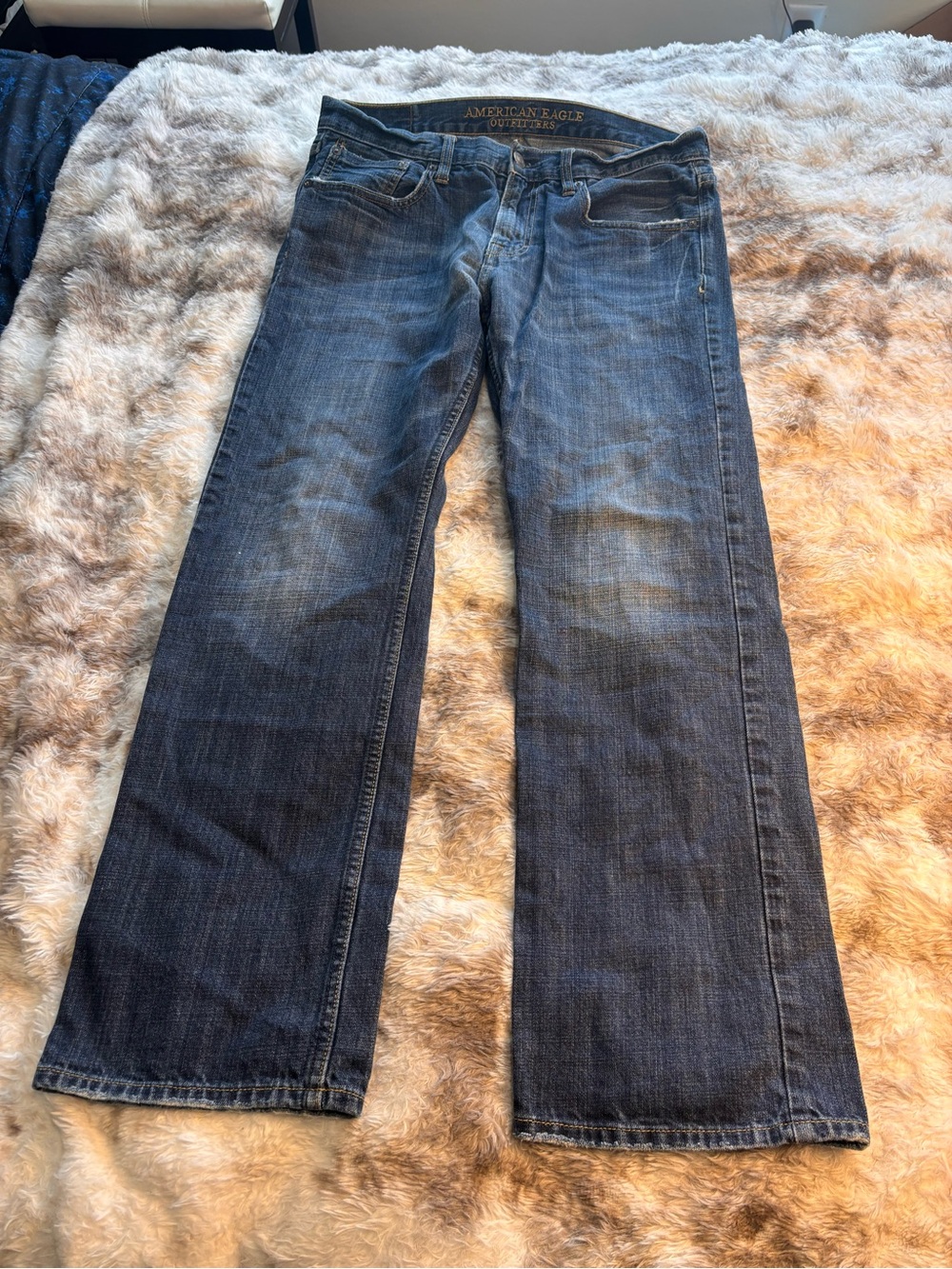 American Eagle Outfitters Men’s Dark Blue Bootcut Jeans